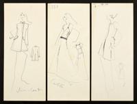 3 Karl Lagerfeld Fashion Drawings - Sold for $1,375 on 12-09-2021 (Lot 55).jpg